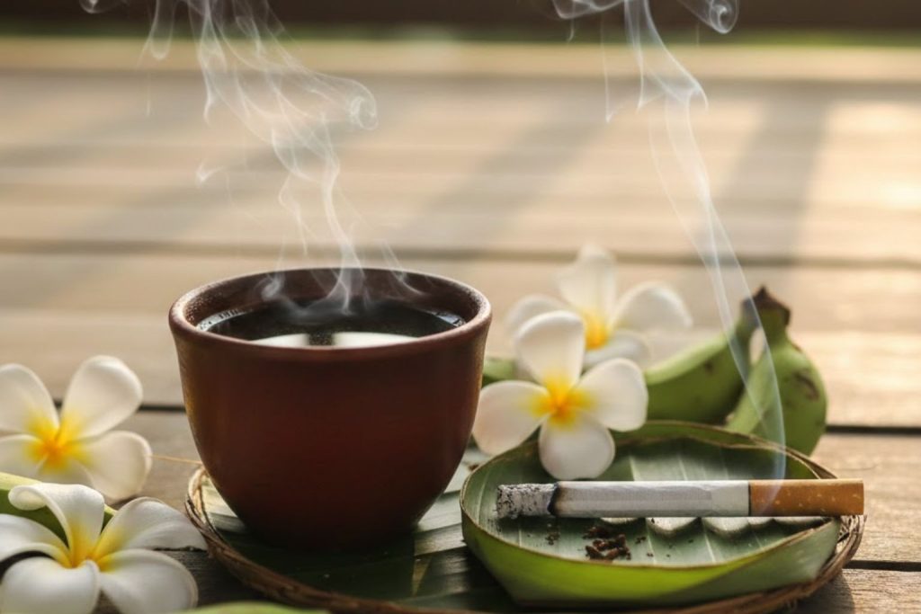 Kopi Rokok dan sesajen