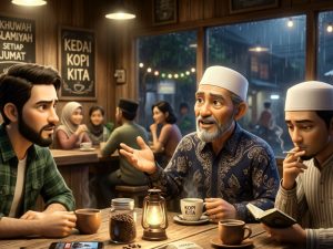 Obrolan kopi di kedai memanas: Saat bom jatuh, kita sibuk verifikasi iman. Di mana empati kita? Islam itu aksi nyata membela yang sedang tertindas.