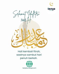 Selamat Hari Raya Idulfitri, mohon maaf lahir dan batin, mari rayakan hari suci dengan jantung yang tetap happy.