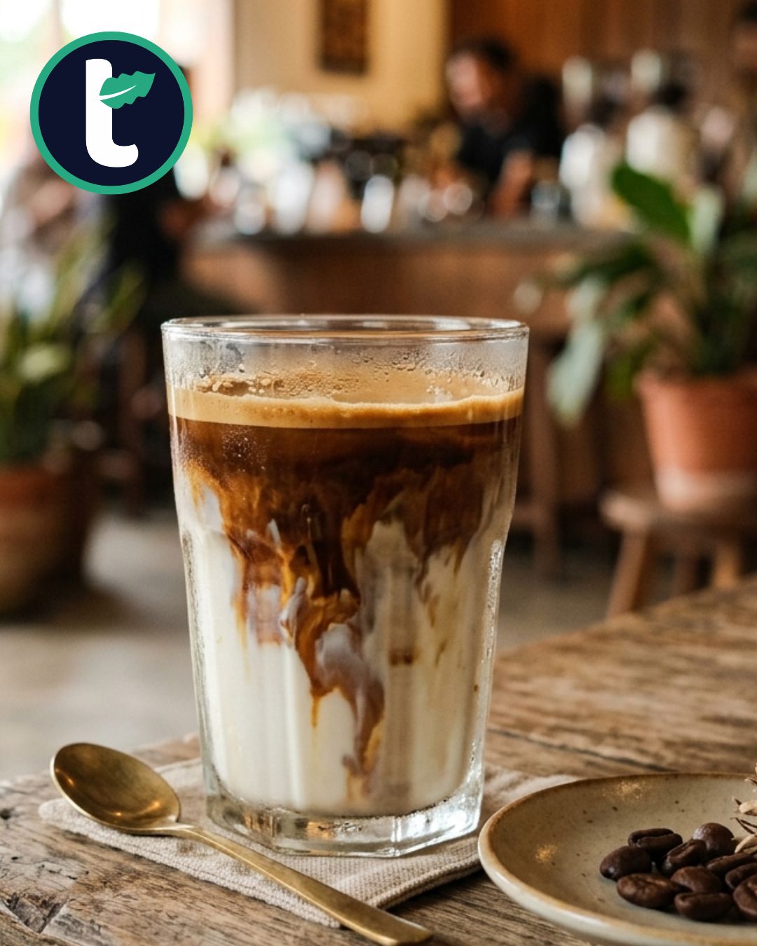 Untuk mendapatkan pengalaman maksimal dari Dirty Latte Kopi Tasik, ada satu aturan emas: Letakkan sedotanmu.