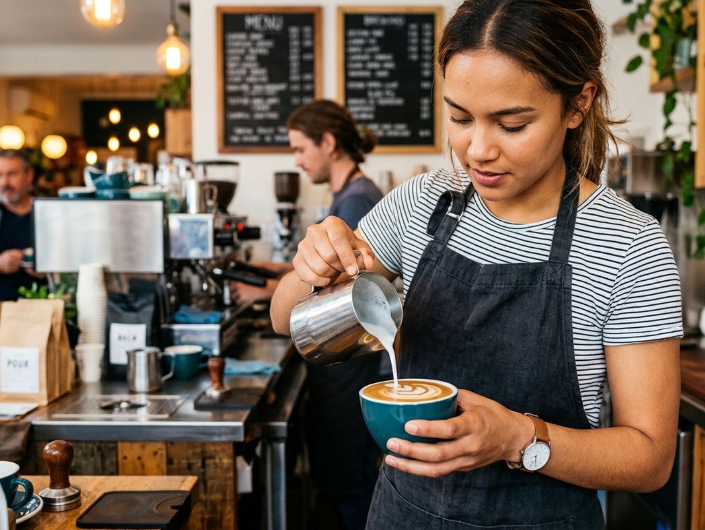 Narasi BREW + POUR mengingatkan kita bahwa menjadi pemimpin berarti menjadi barista bagi tim kita sendiri.