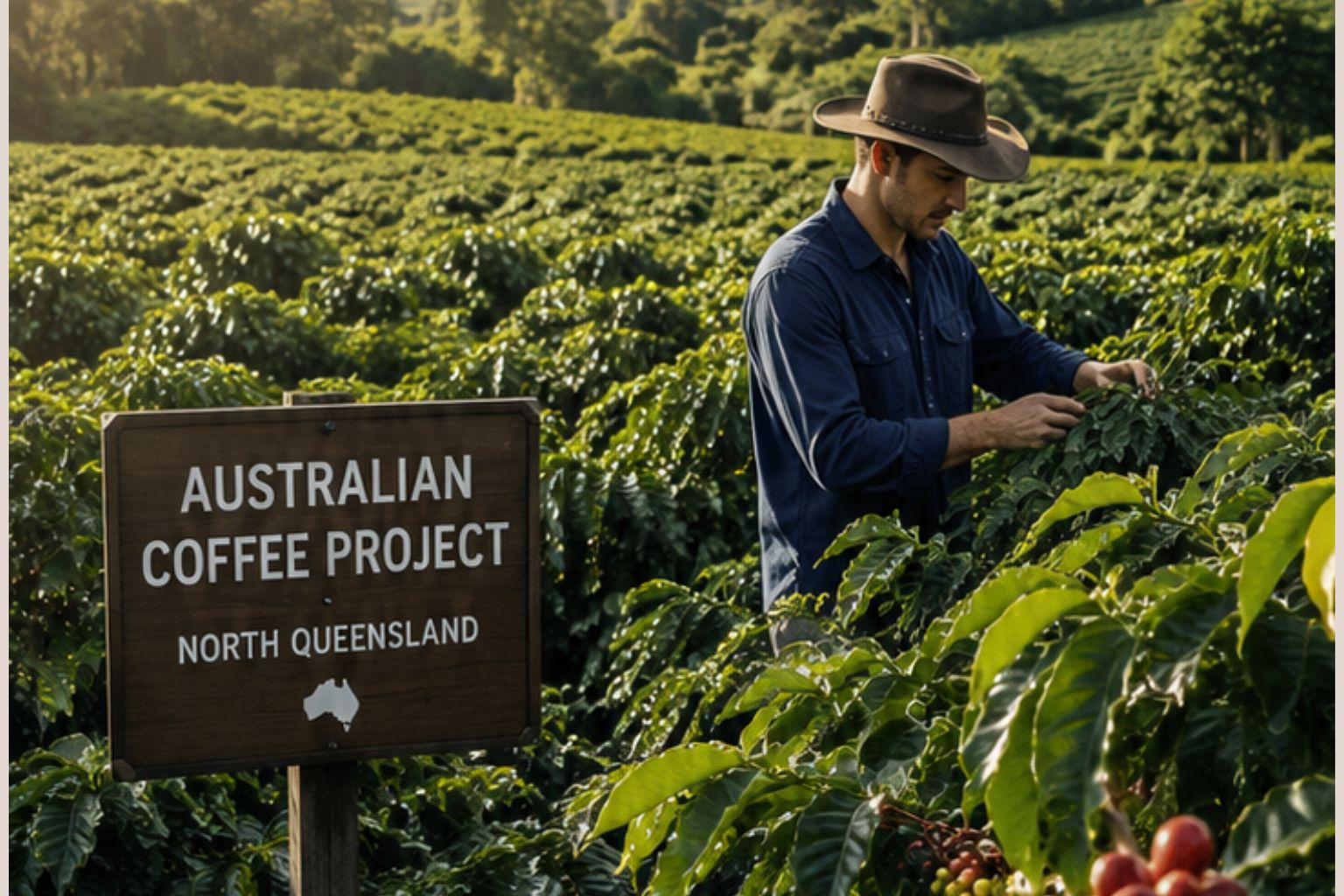 Artikel_Tenjonbumikopi_DanangHamid Profesor Tobias Kretzschmar dari Southern Cross University, yang telah bertahun-tahun melakukan penelitian pemuliaan kopi, menyebutkan bahwa timnya telah mengidentifikasi empat varietas kopi yang menunjukkan performa baik di lingkungan Australia.