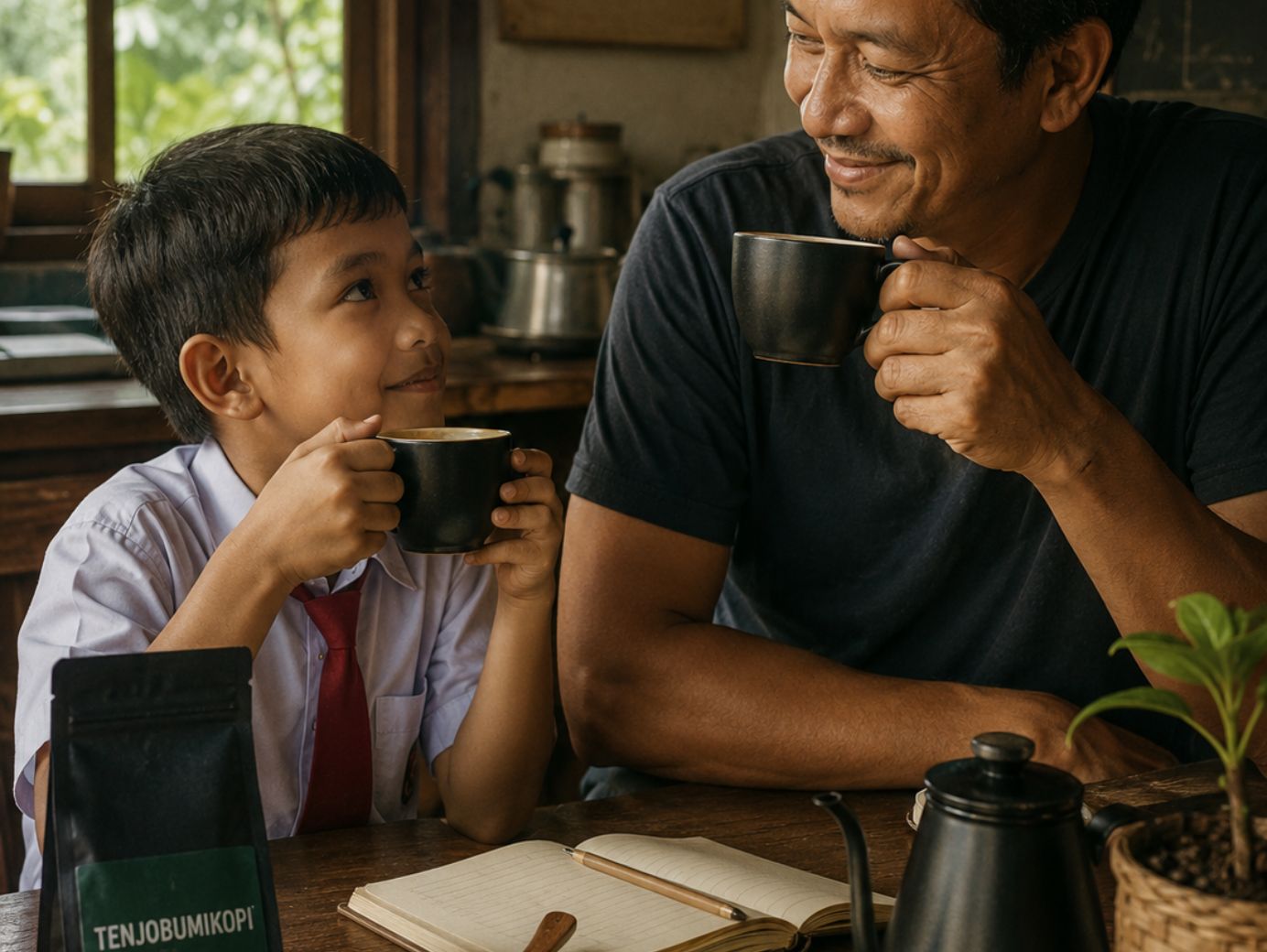 Bolehkah anak minum kopi? Simak fakta ilmiah, pengalaman generasi yang ngopi sejak SD, dan kaitannya dengan Hari Anak Nasional.