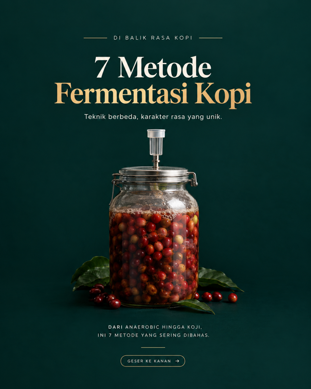Kupas tuntas ragam metode fermentasi kopi modern dari anaerob, carbonic maceration, hingga koji serta dilema menjaga karakter autentik rasa kopi asli.